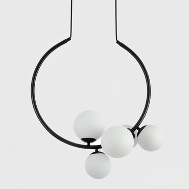 Metal Frame Glass Pendant Light For Warm Ambient Glow