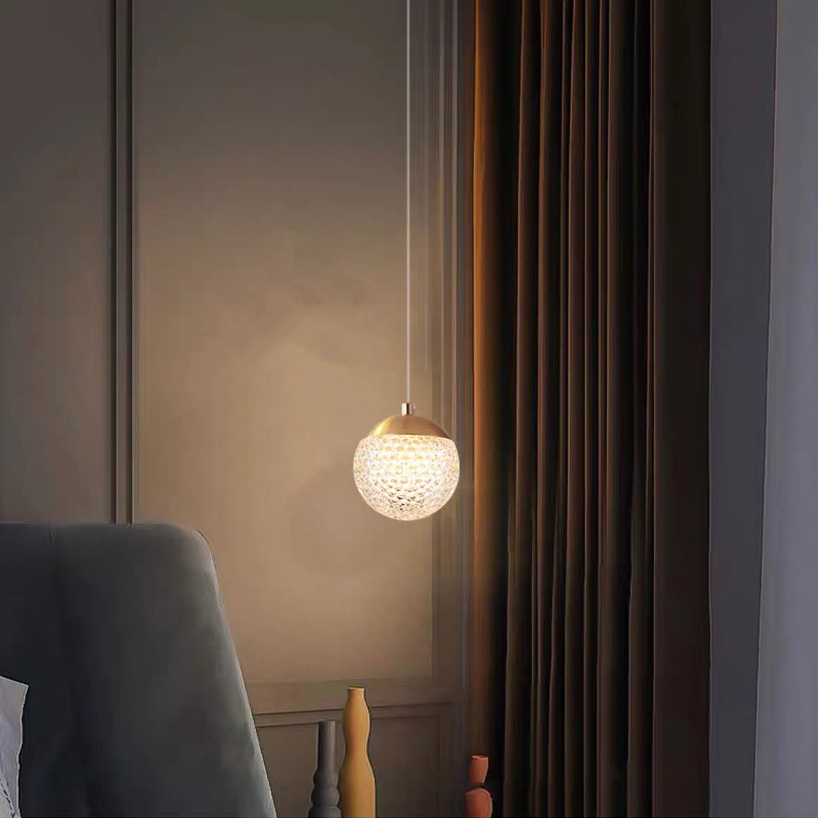 Modern Flair Pendant Light With Gold Art Deco