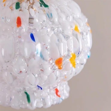 Pendant Lamp With Warm Ambience Textured Glass