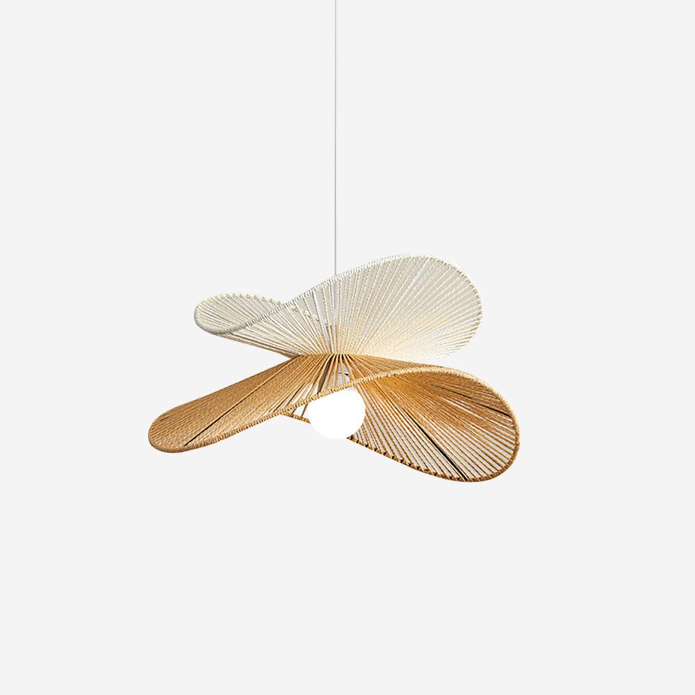 Sculptural Shade Natural Hemp Rope Pendant Light