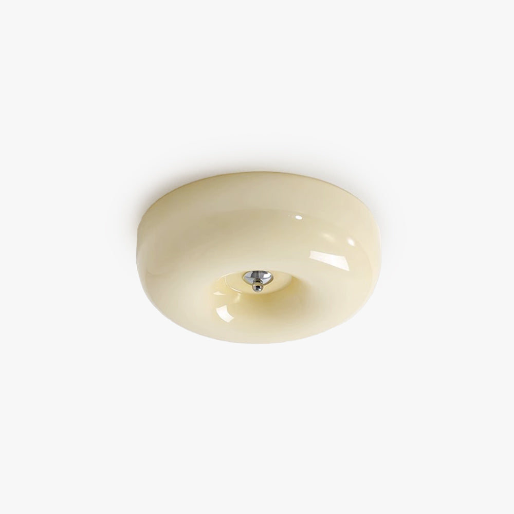 Bedroom And Living Spaces Glass Ceiling Light Cream