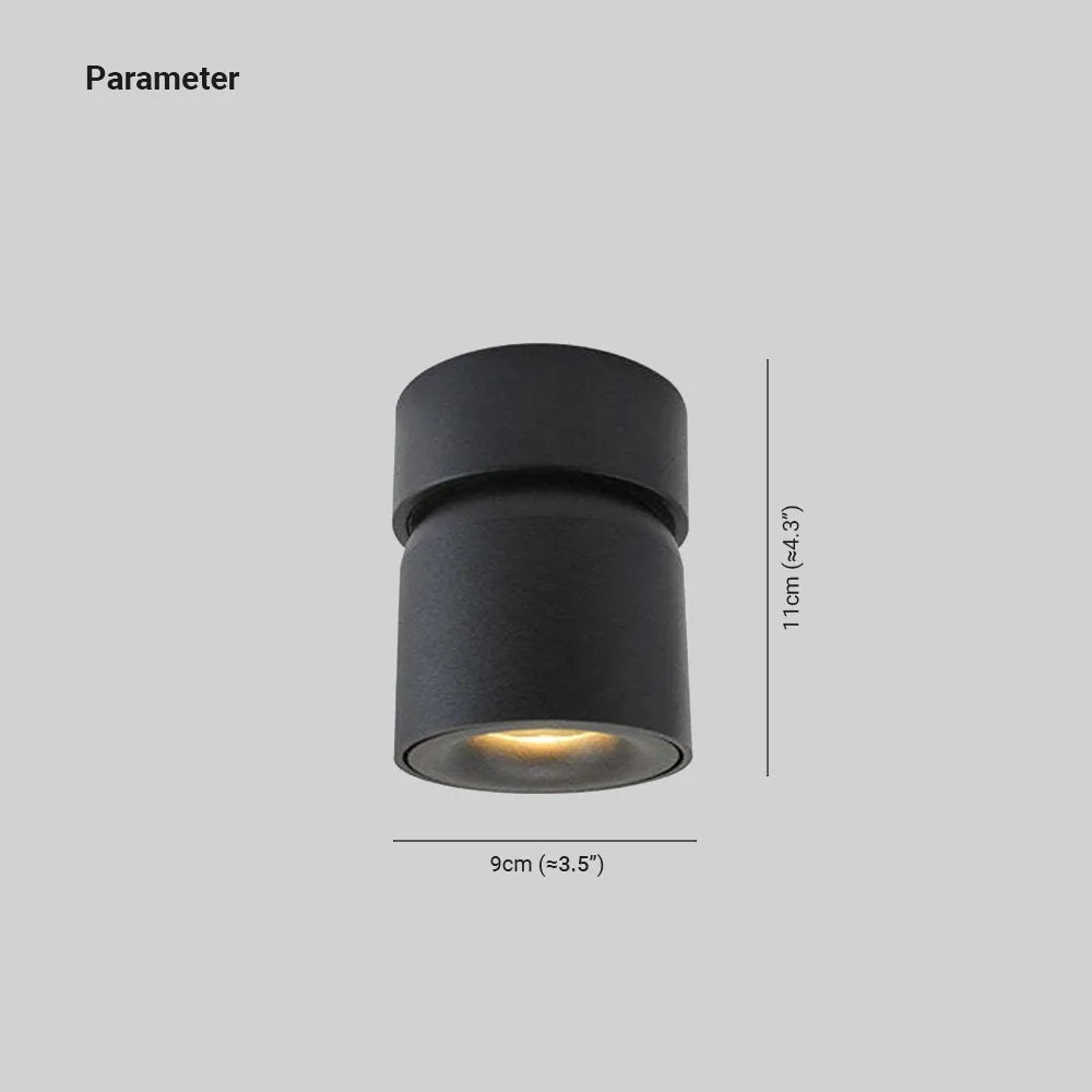 Modern LED Flush Mount Ceiling Light Black White AuroraEdge