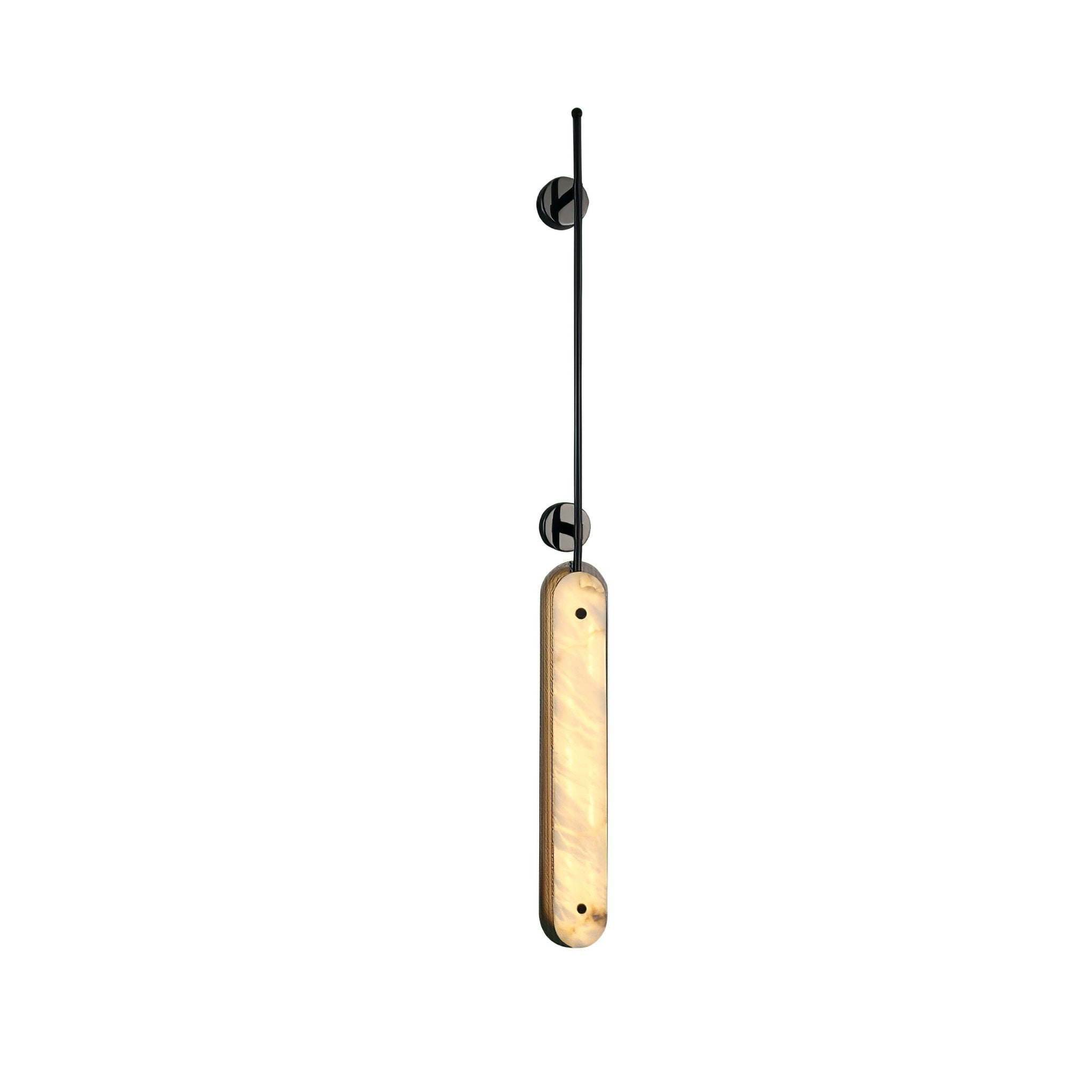 Warm Ambience Vertical Alabaster Pendant Light