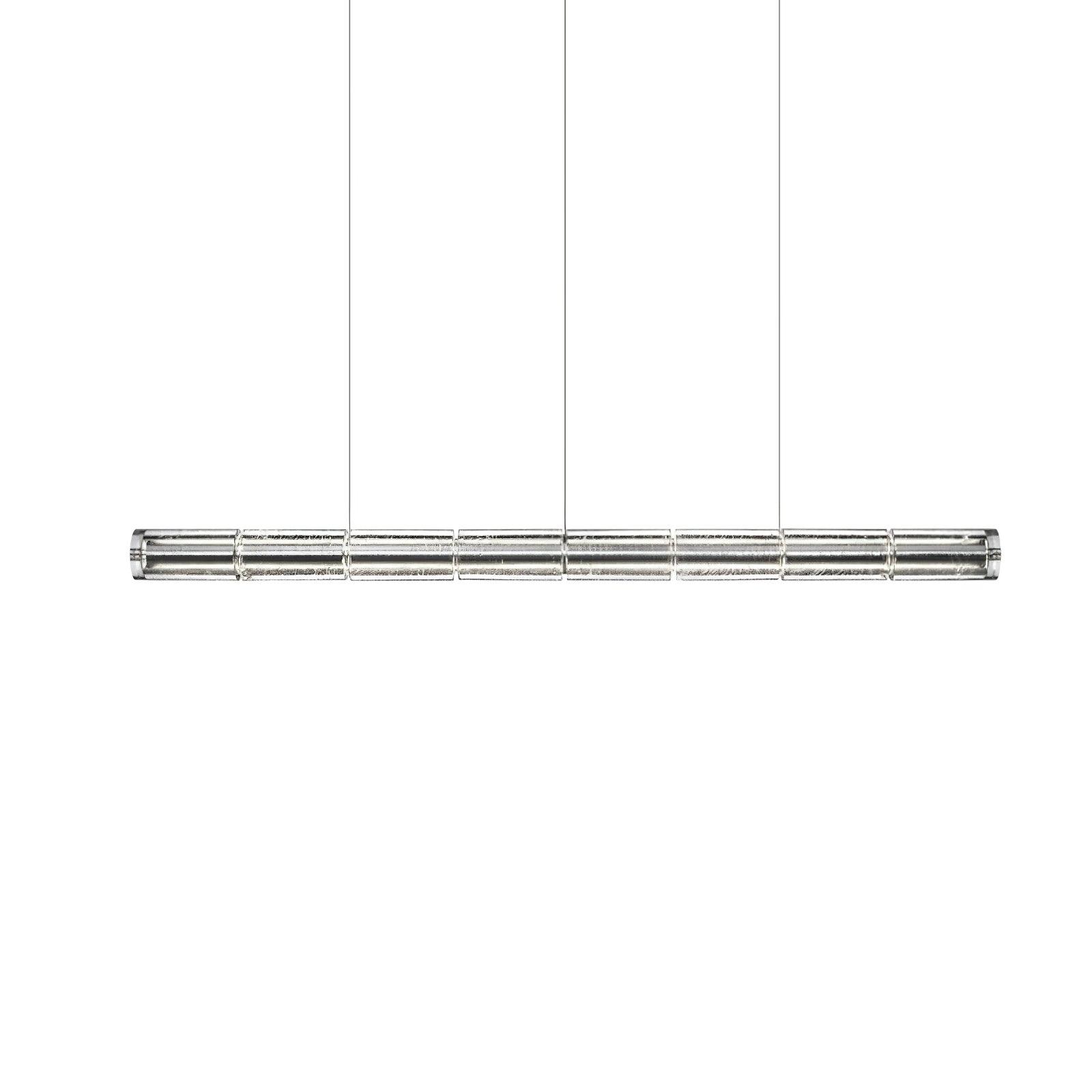 Modern Interiors Glass Pendant Linear Lamp Elegant