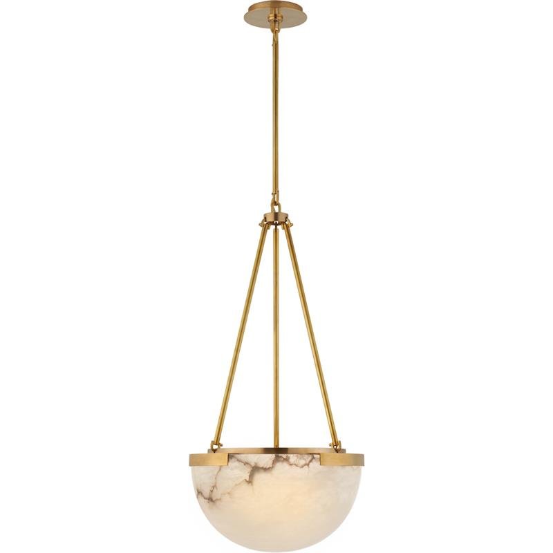 Integrated LED Pendant Lamp In Alabaster