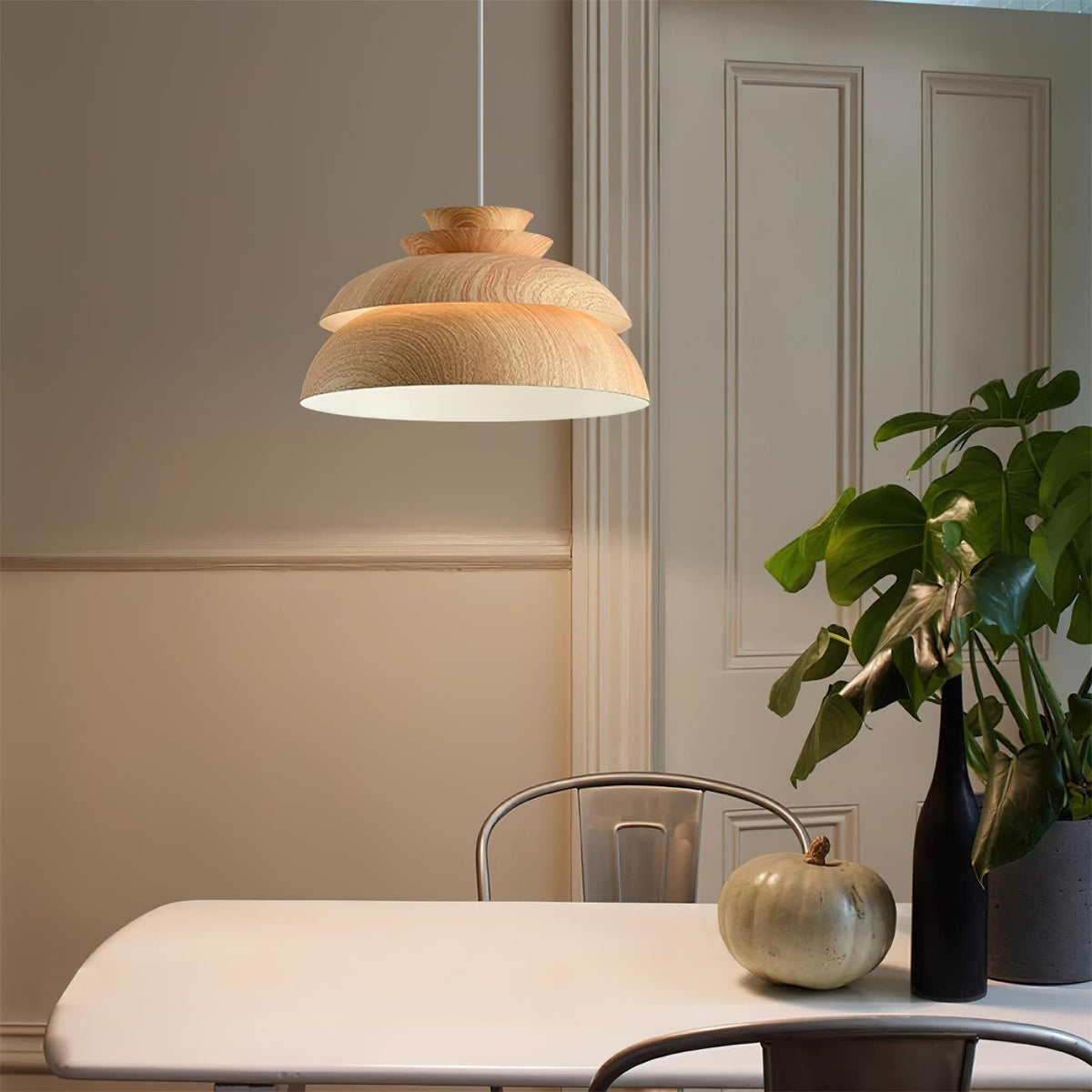 Modern Aluminum Dome Layered Pendant Lamp