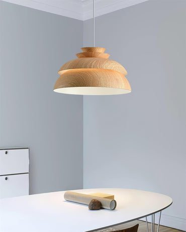 Modern Aluminum Dome Layered Pendant Lamp
