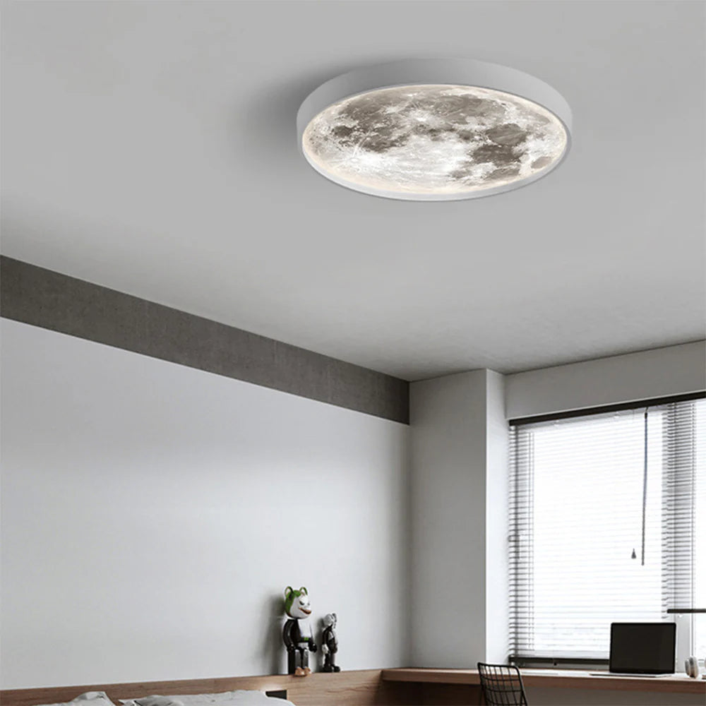 Modern Black And White Flush Mount Ceiling Light For Bedroom Arisha