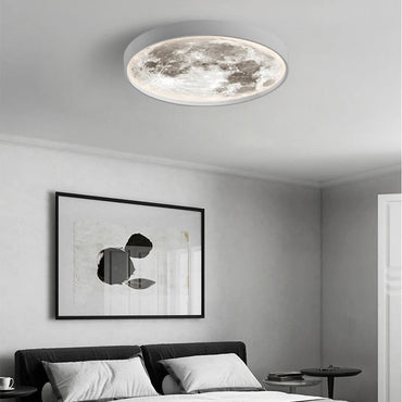 Modern Black And White Flush Mount Ceiling Light For Bedroom Arisha