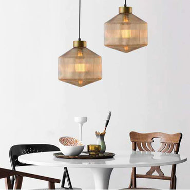 Cozy Ambience Glass LED Smoke Pendant Light
