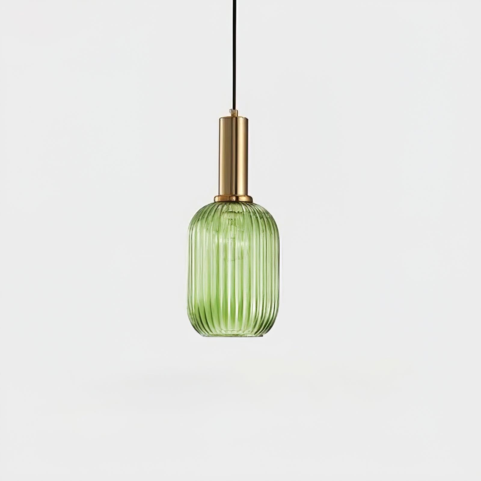 Soft Glow Delivers Ribbed Glass Pendant Light Elara