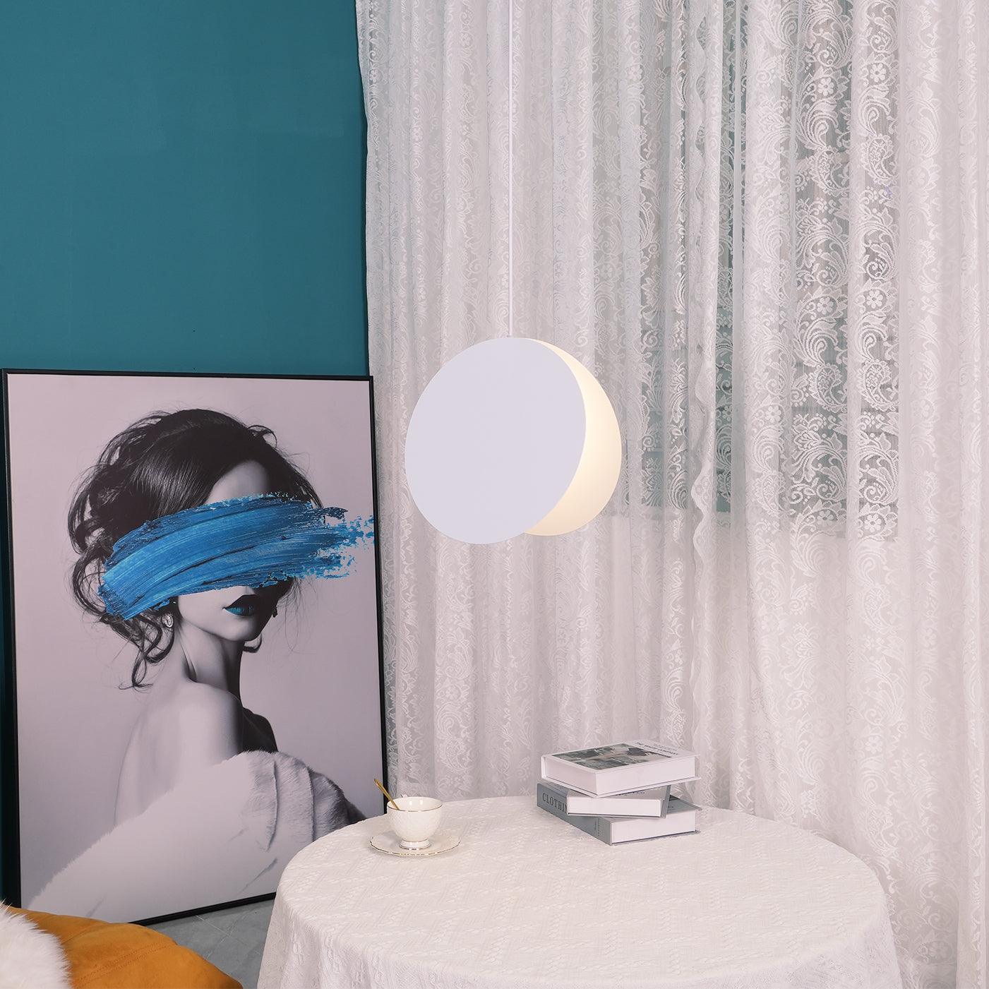Metal Round Dimmable Pendant Light Featuring 6 Color Choices