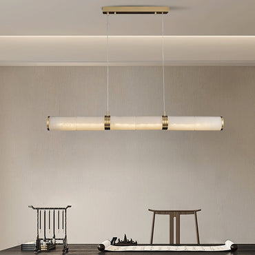 Pendant Light Soft Alabaster Linear Glow