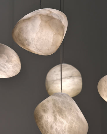 Soft Ambient Glow Nerida Alabaster Pendant Light