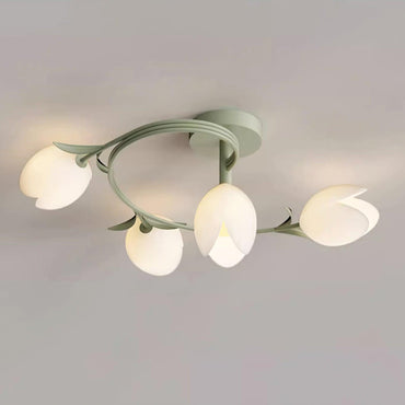 Tulip Ceiling Light Fitting Six Head