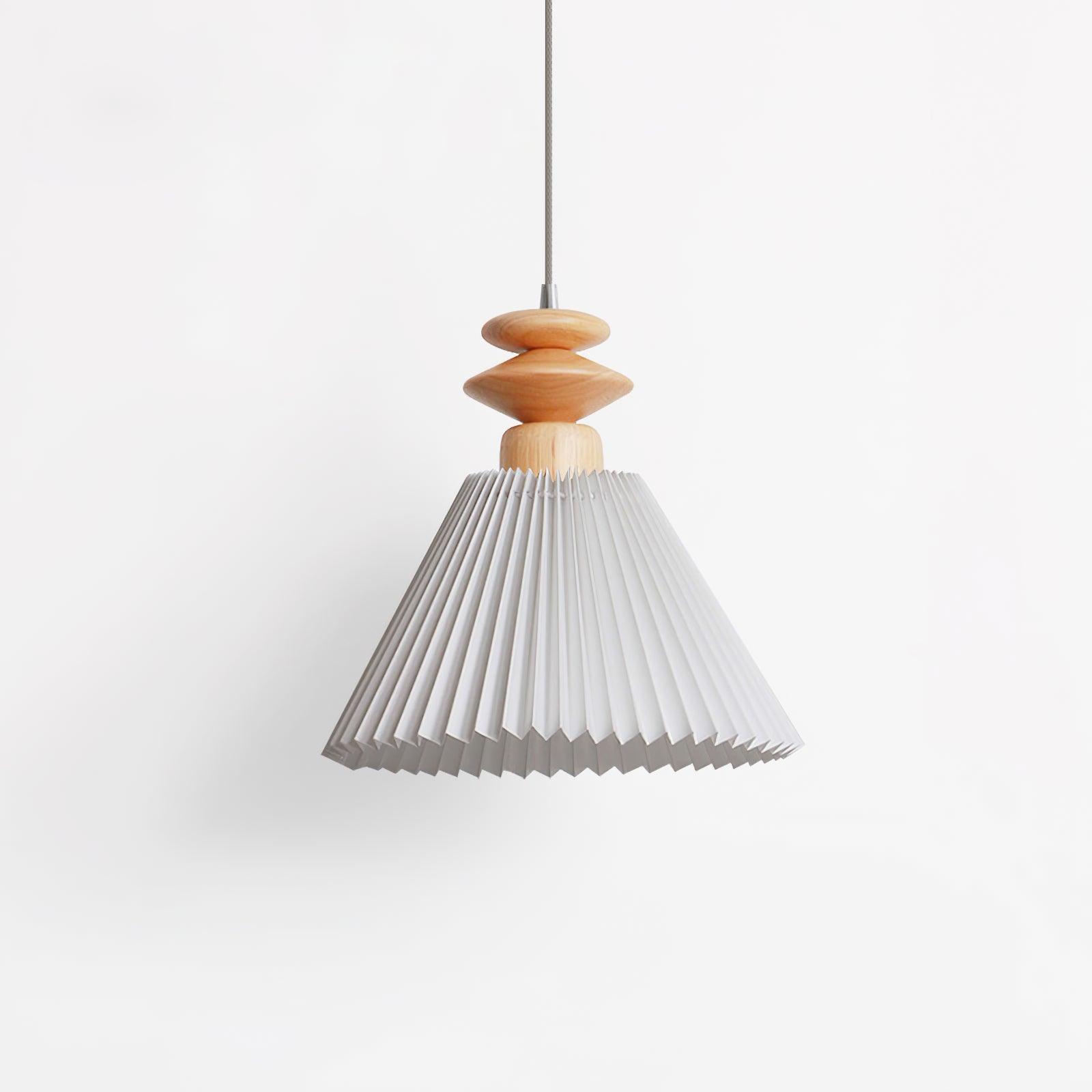 Warm Glow Minimalist Wood Pendant Light
