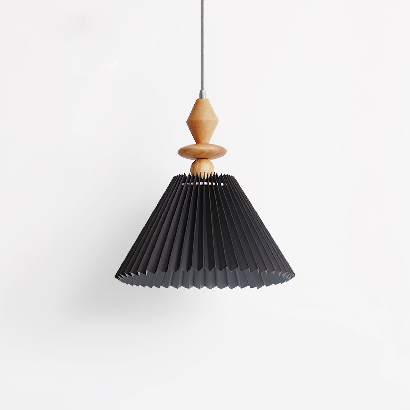 Warm Glow Minimalist Wood Pendant Light