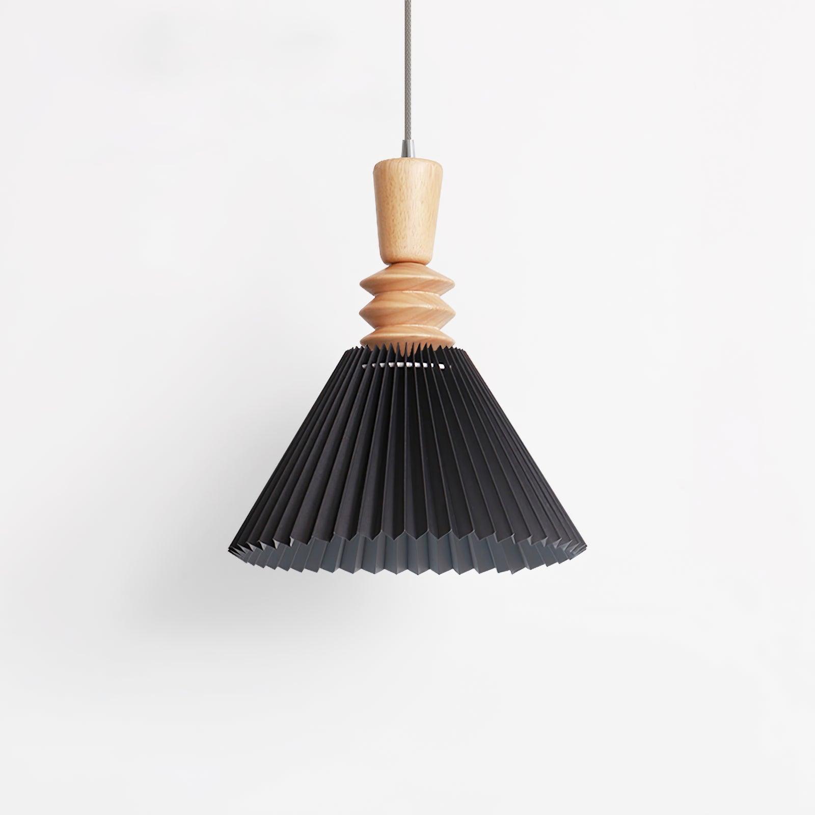 Warm Glow Minimalist Wood Pendant Light