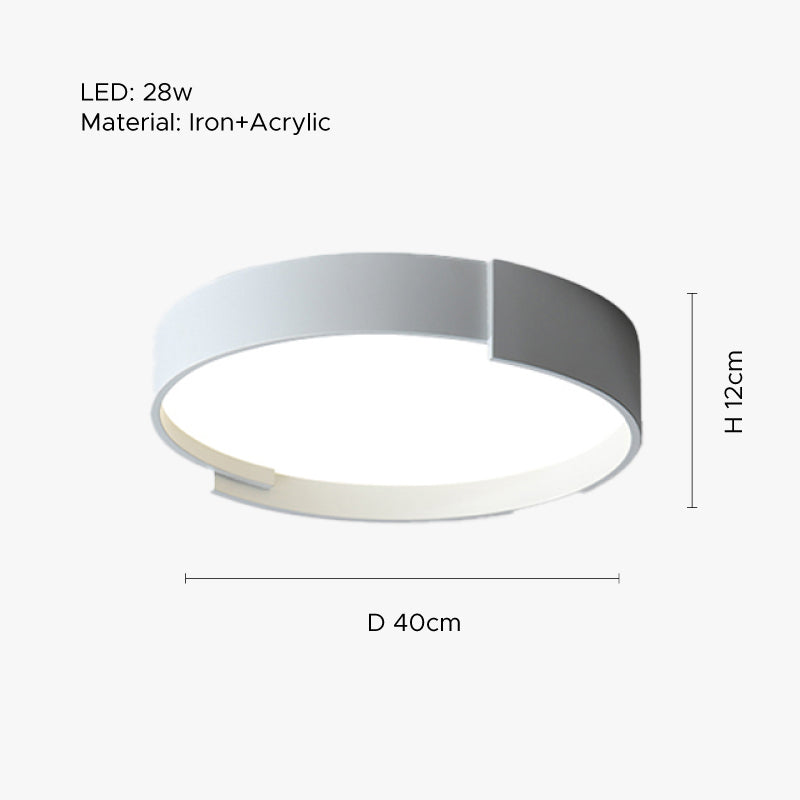 Double Layer Round LED Flush Mount Ceiling Light NovaSphere