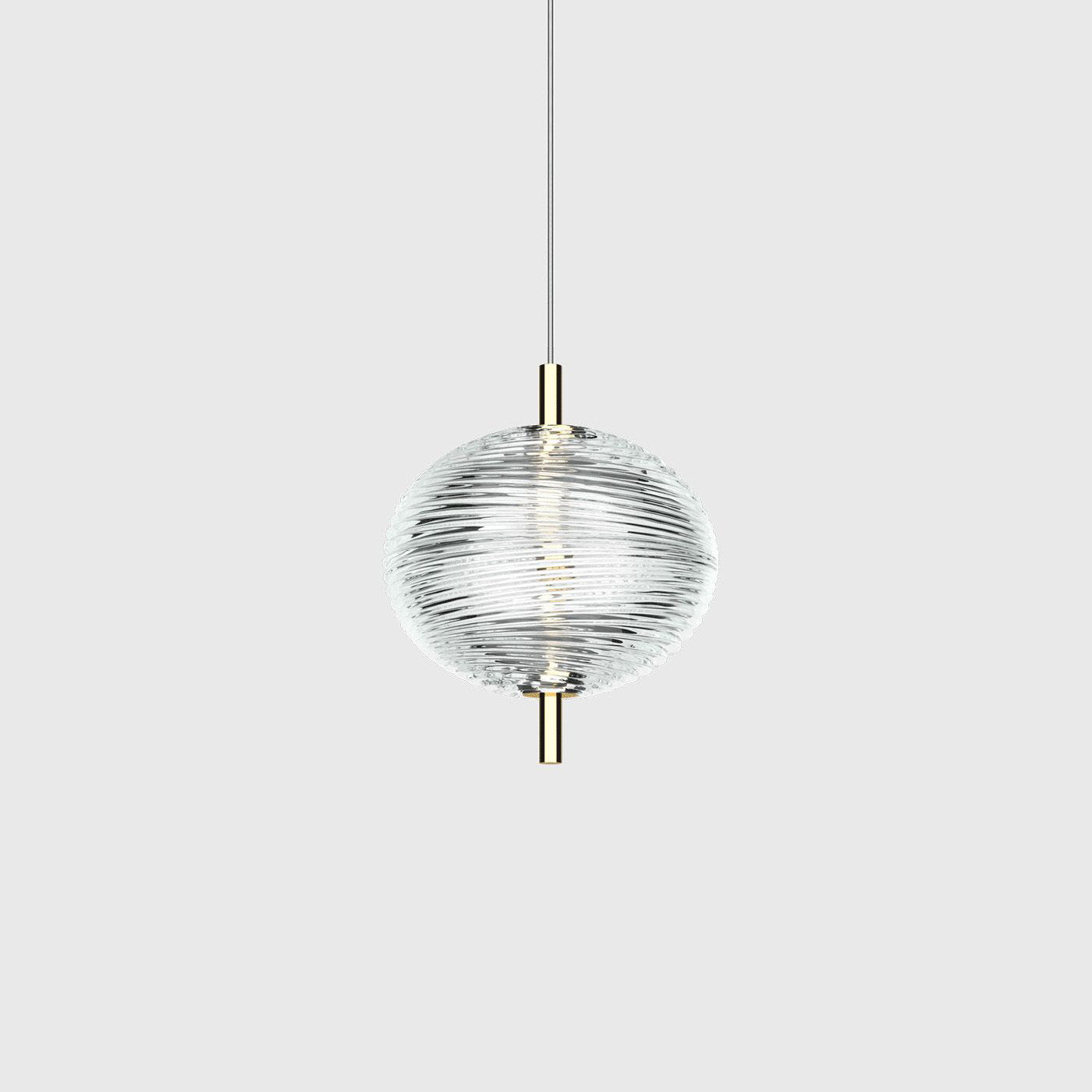 Gold Ambient Glow Modern Black Pendant Light