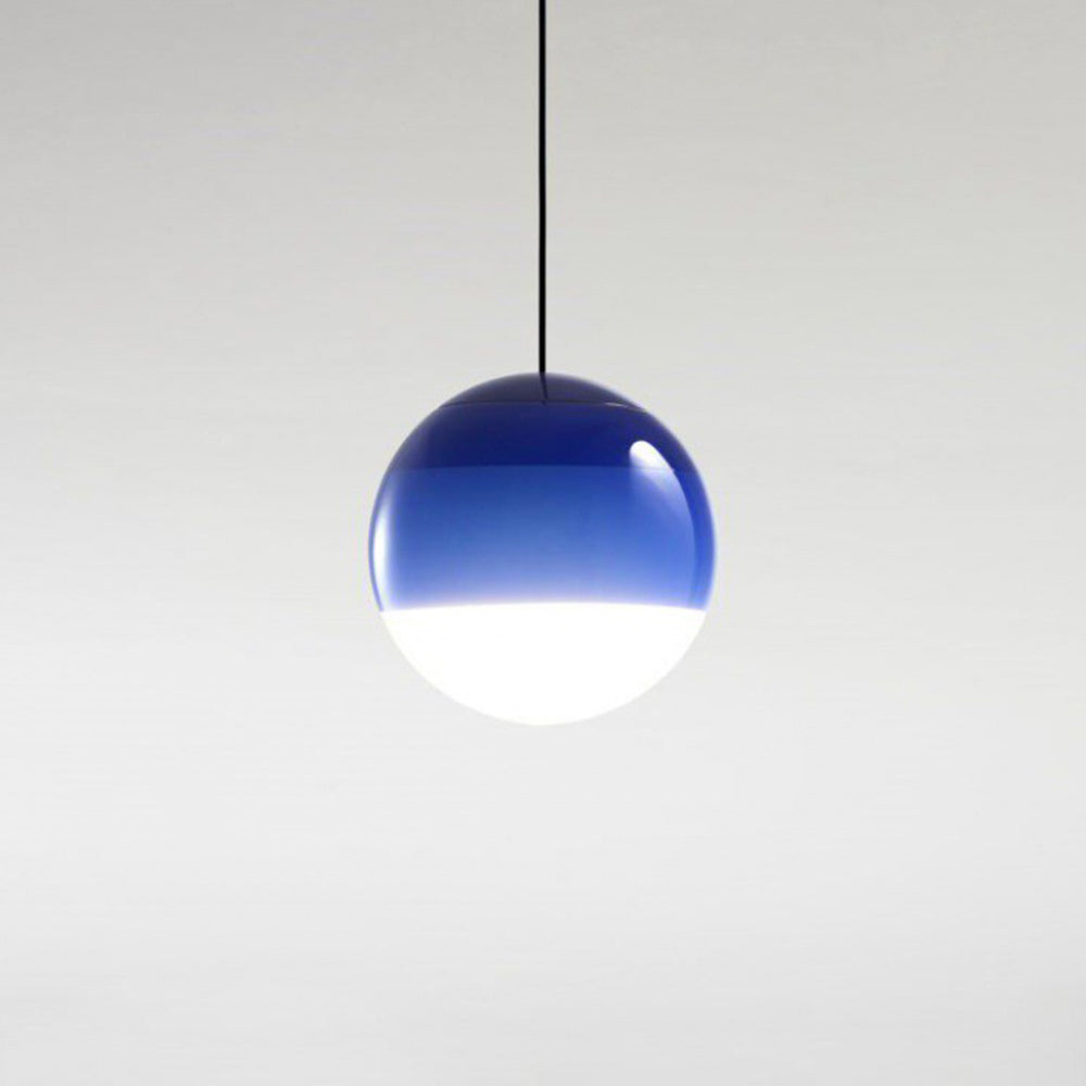 Vibrant Living Rooms Colorful Glass Pendant Light