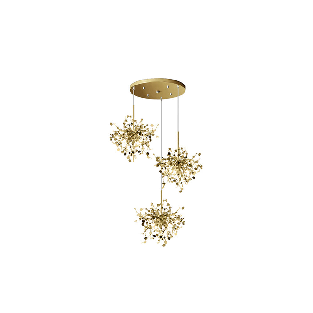 Dimmable Artsy Pendant Light With Stainless Steel Settings