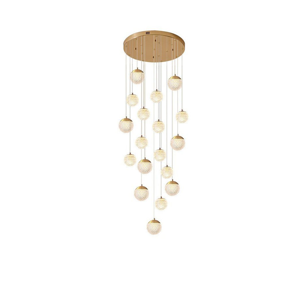 Modern Flair Pendant Light With Gold Art Deco