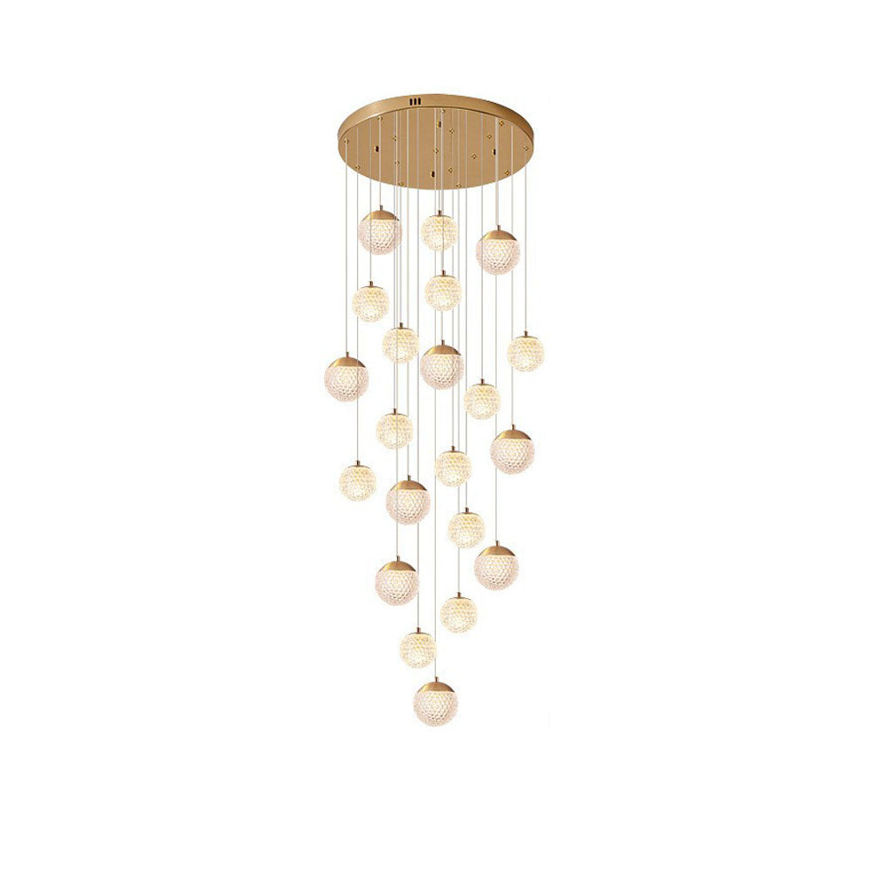 Modern Flair Pendant Light With Gold Art Deco