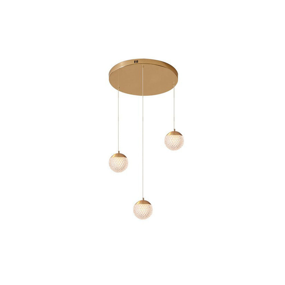 Modern Flair Pendant Light With Gold Art Deco