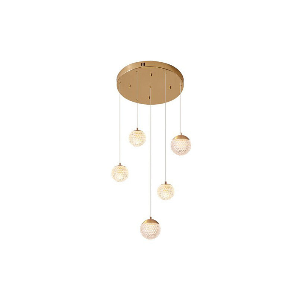 Modern Flair Pendant Light With Gold Art Deco