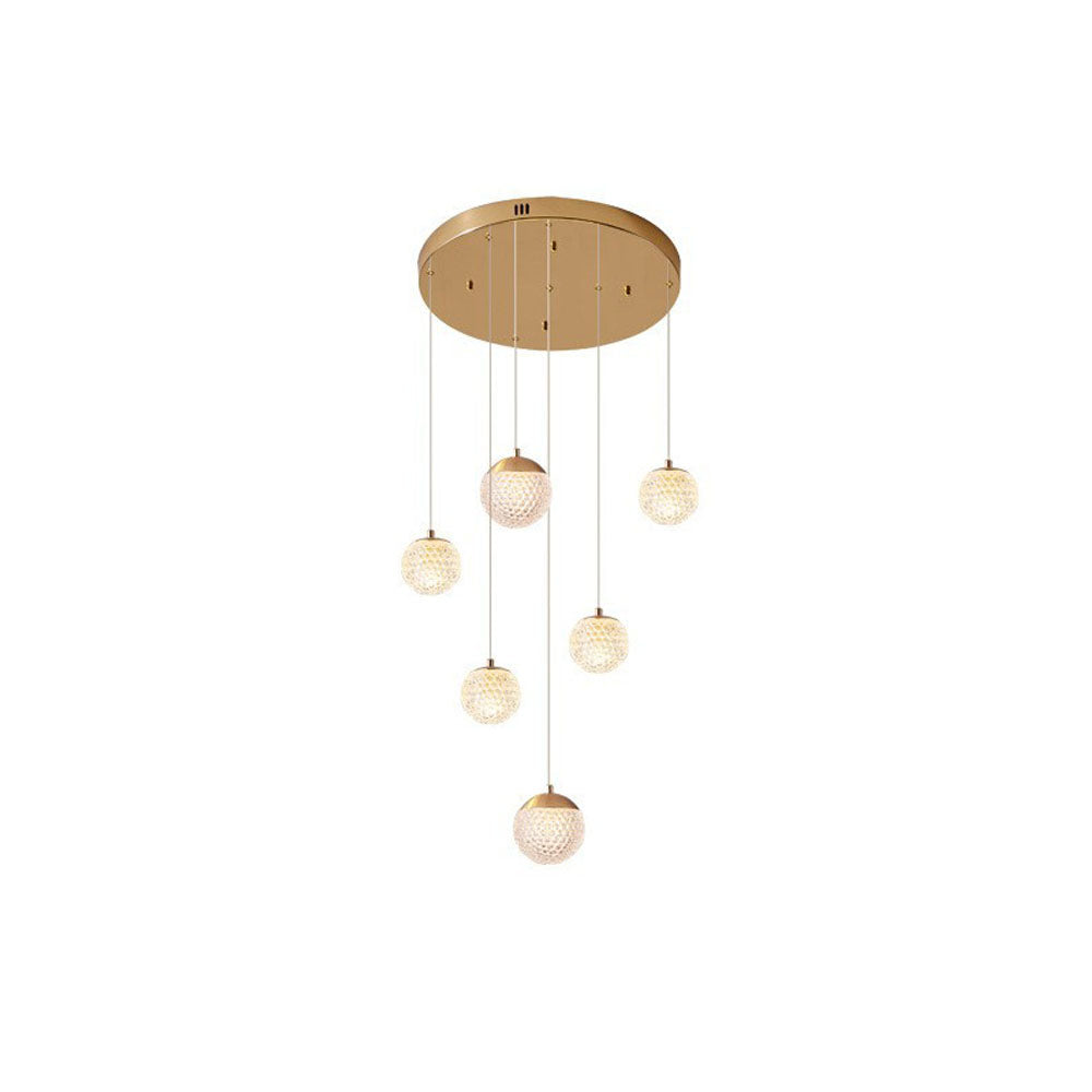 Modern Flair Pendant Light With Gold Art Deco