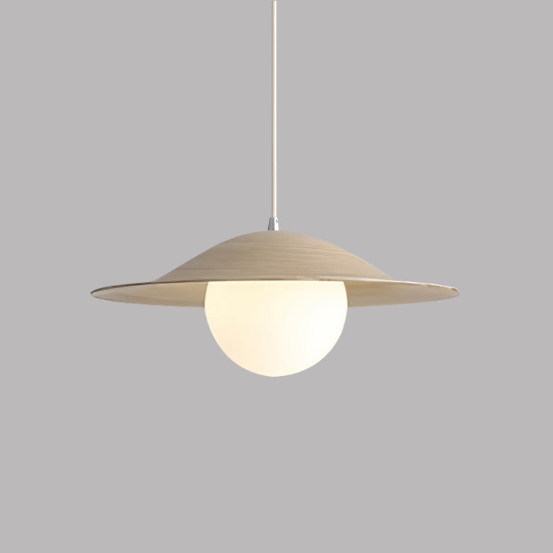 Glass Shade Metal Pendant Light For Warm Ambience