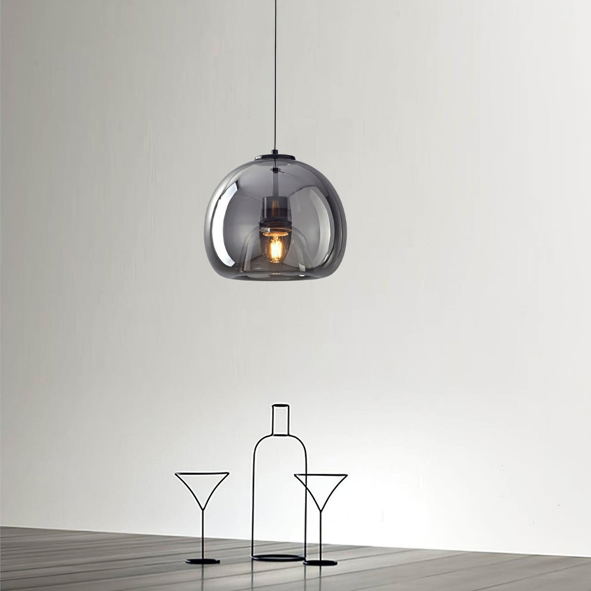 Modern Interiors Glass Dimmable Pendant Light