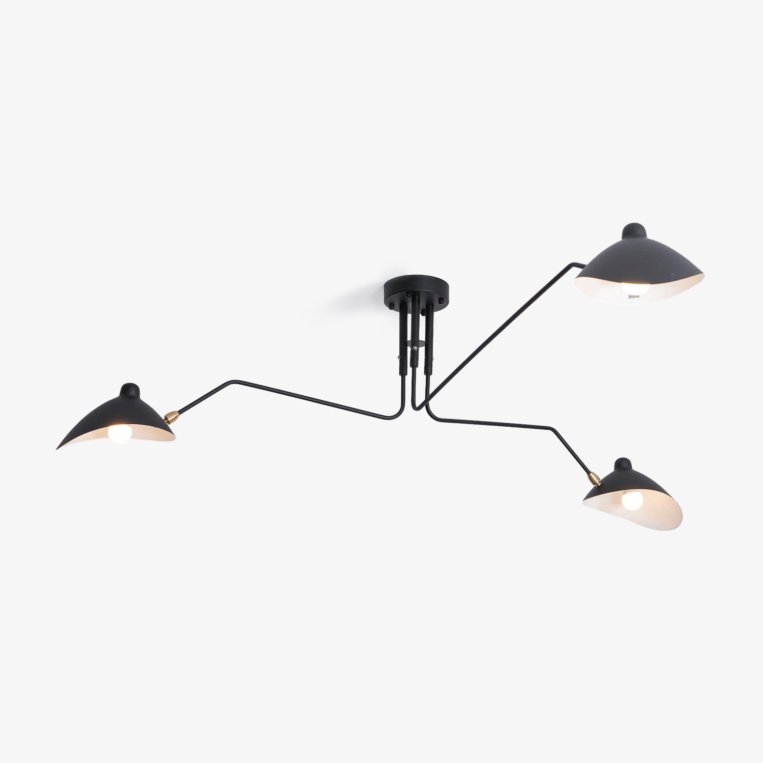 Ceiling Light Three Industrial Arm
