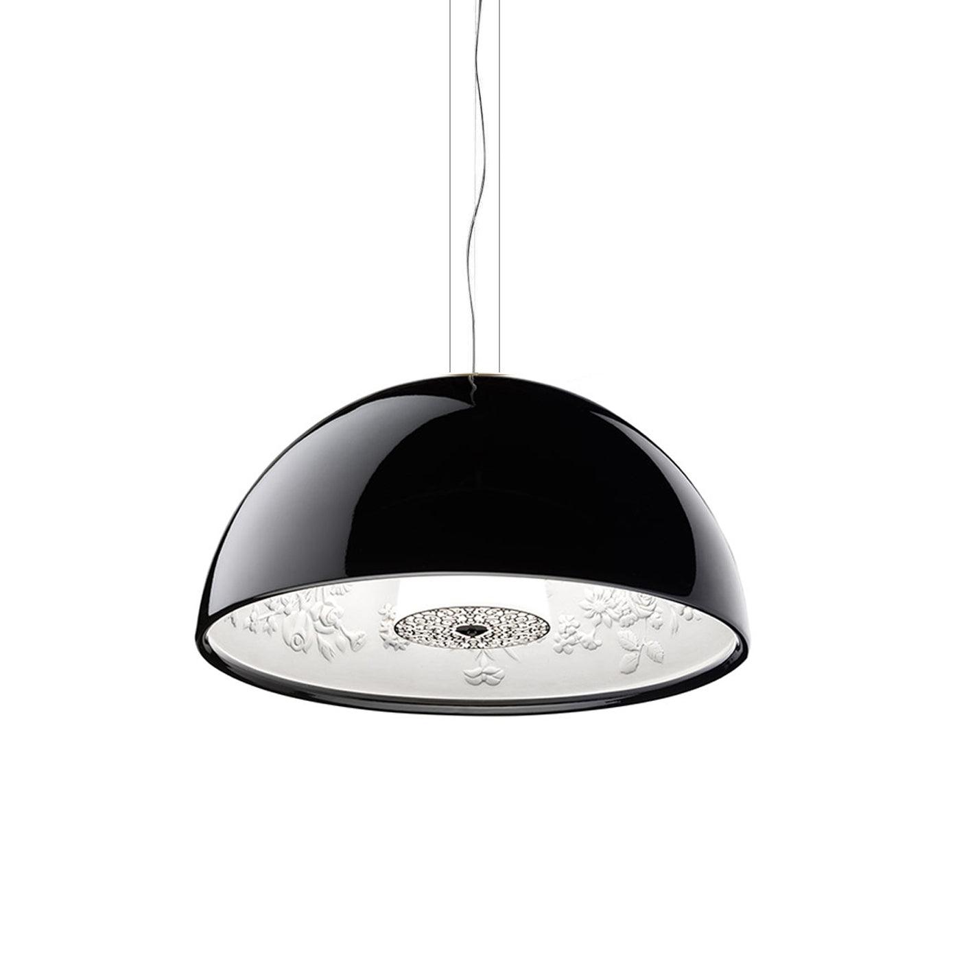 Lamp With Embossed Plaster Interior Elegant Pendant