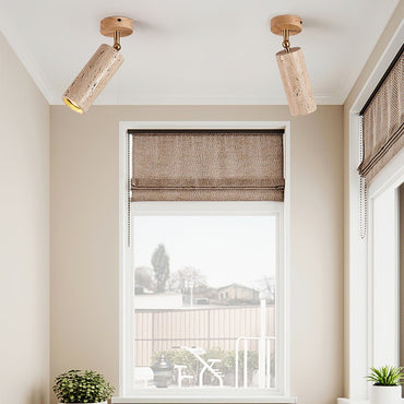 Warm Ambience Yellow Travertine Pendant Light