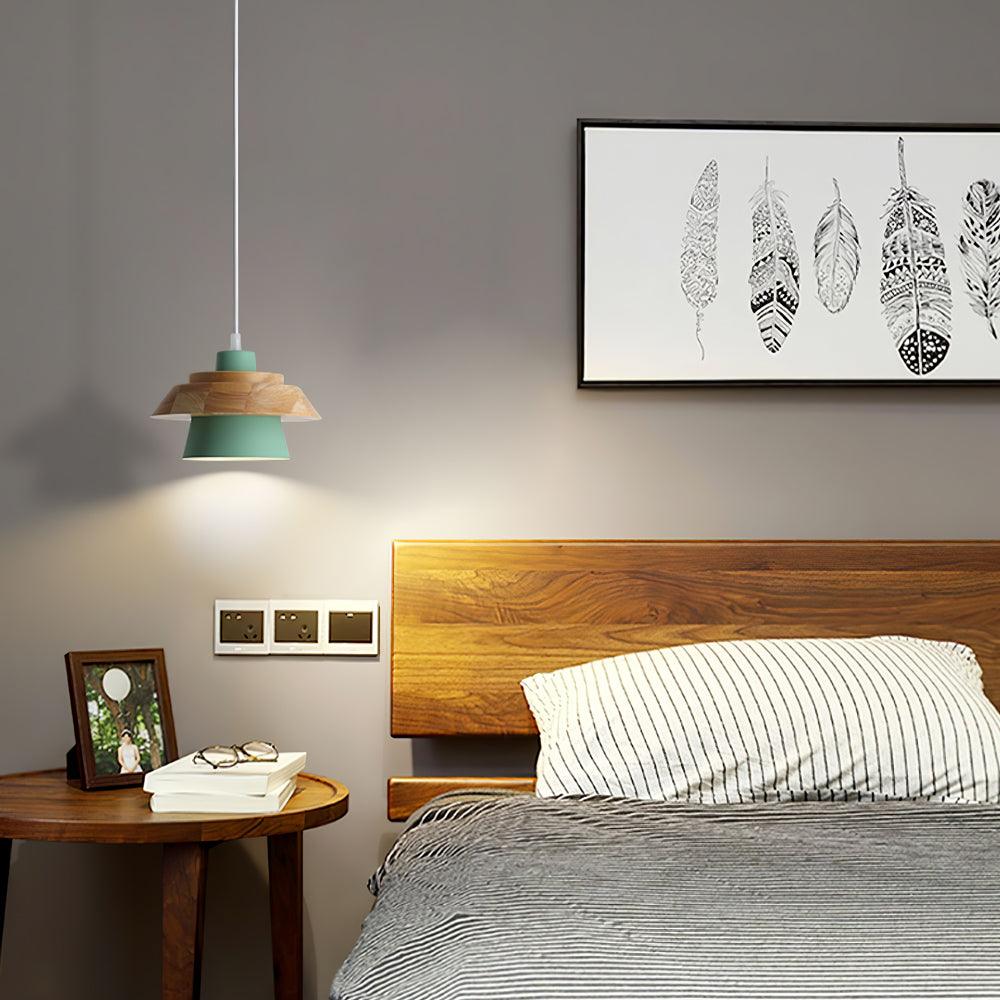 Pendant Light Wood And Metal Ambient Multi Color