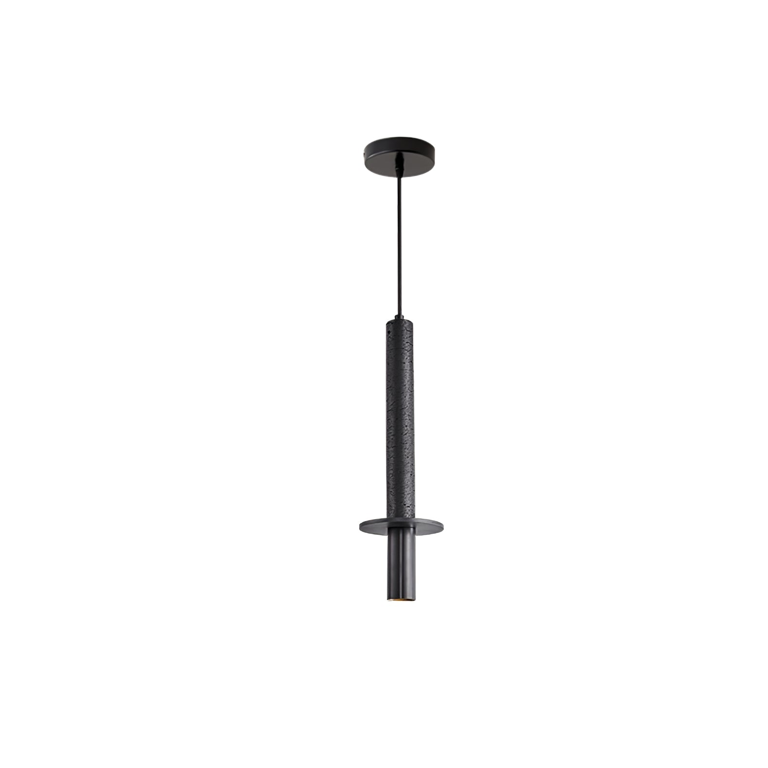 Warm Ambience Dual Cylinder Travertine Pendant Light