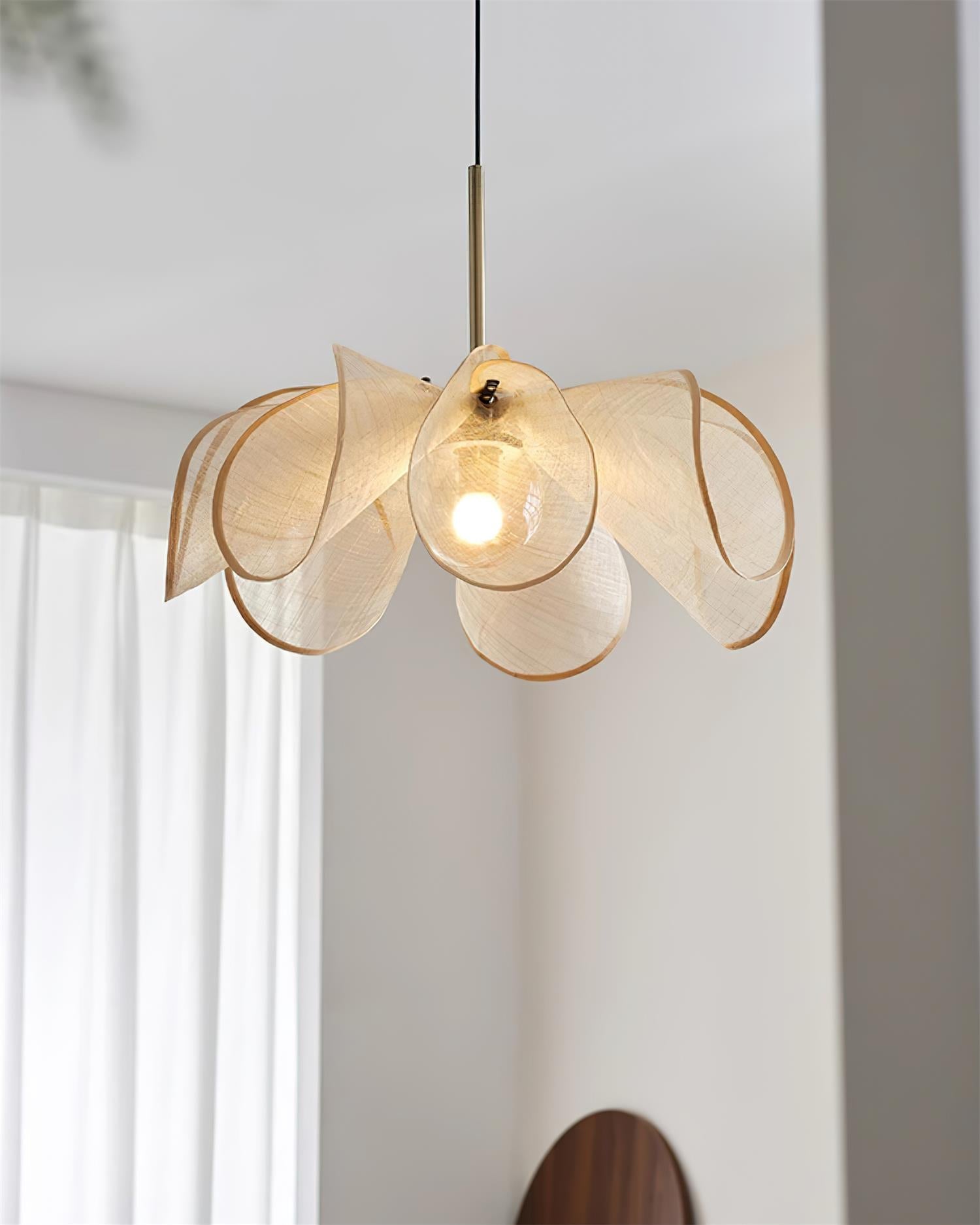 Bohemian Ambient Light Petal Plant Fiber Pendant Lamp