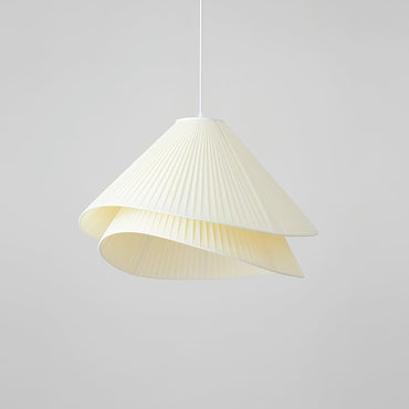 Soft Ambient Glow Pendant Light For Elegant Pleated Fabric