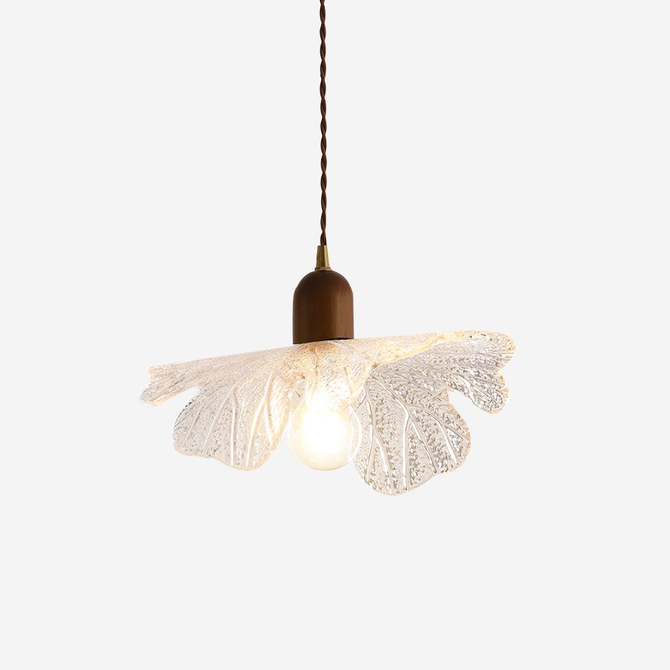 Floral Shade Stained Glass Pendant Lamp