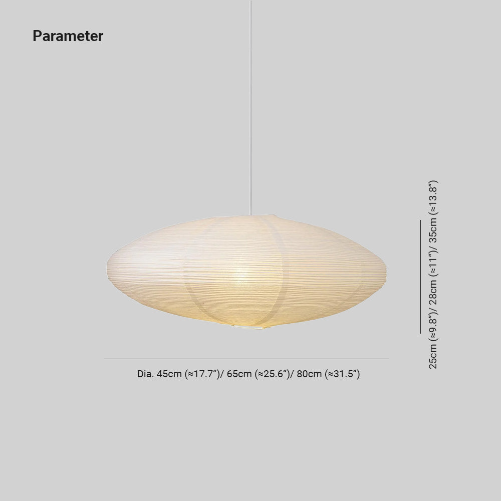 Soft Ambient Glow Washi Paper Pendant Light
