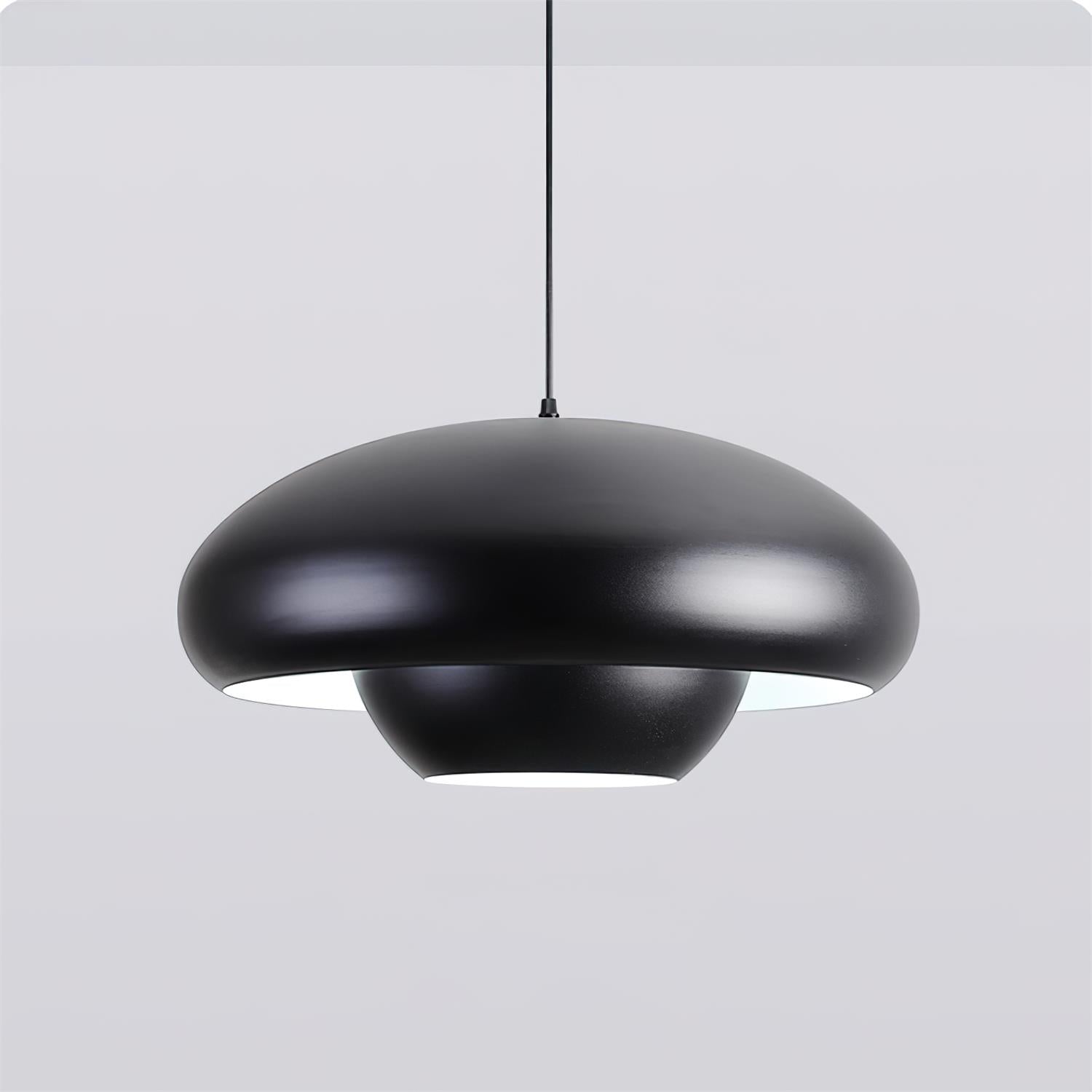 Dimmable Black Metal Pendant Light Fixture