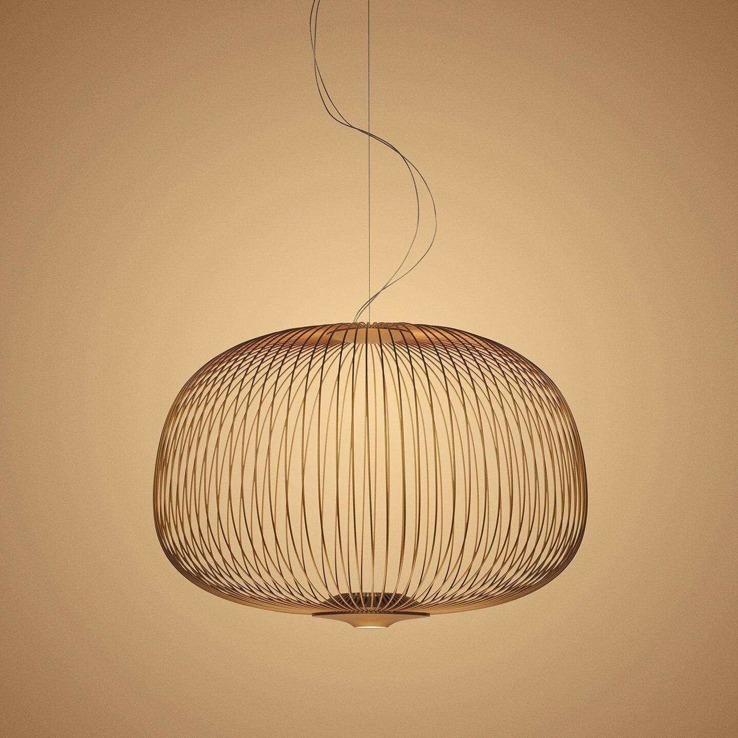 Pendant Light Cage Aero Spokes With Integrated LED