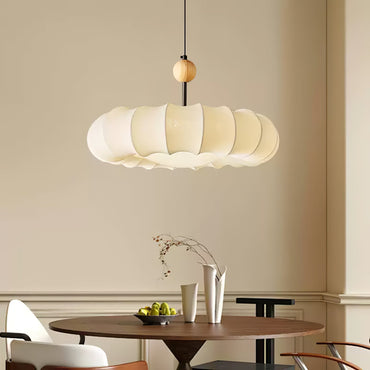 Calm Ambience Pendant Light in Soft Veil Fabric