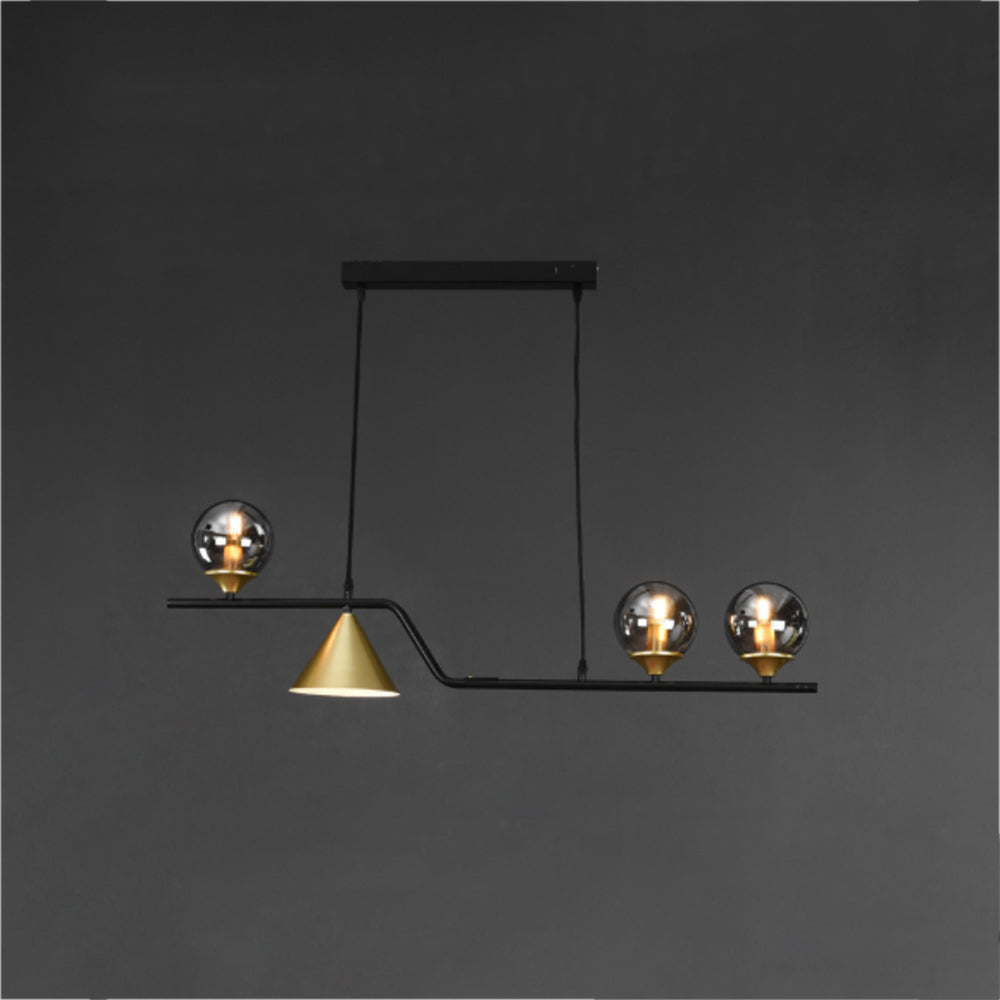 Modern Glass and Metal LED Pendant Lamp for Ambience Arisha