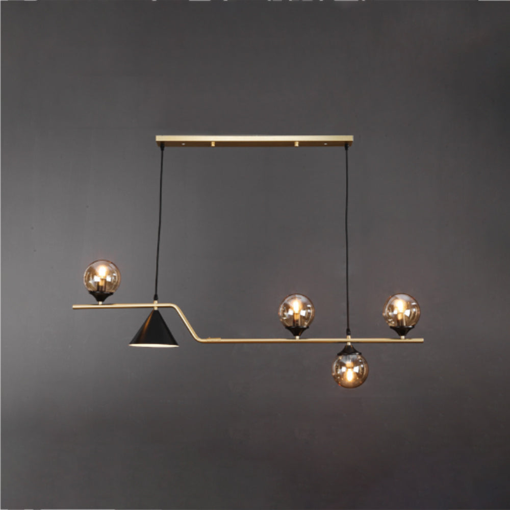 Modern Glass and Metal LED Pendant Lamp for Ambience Arisha