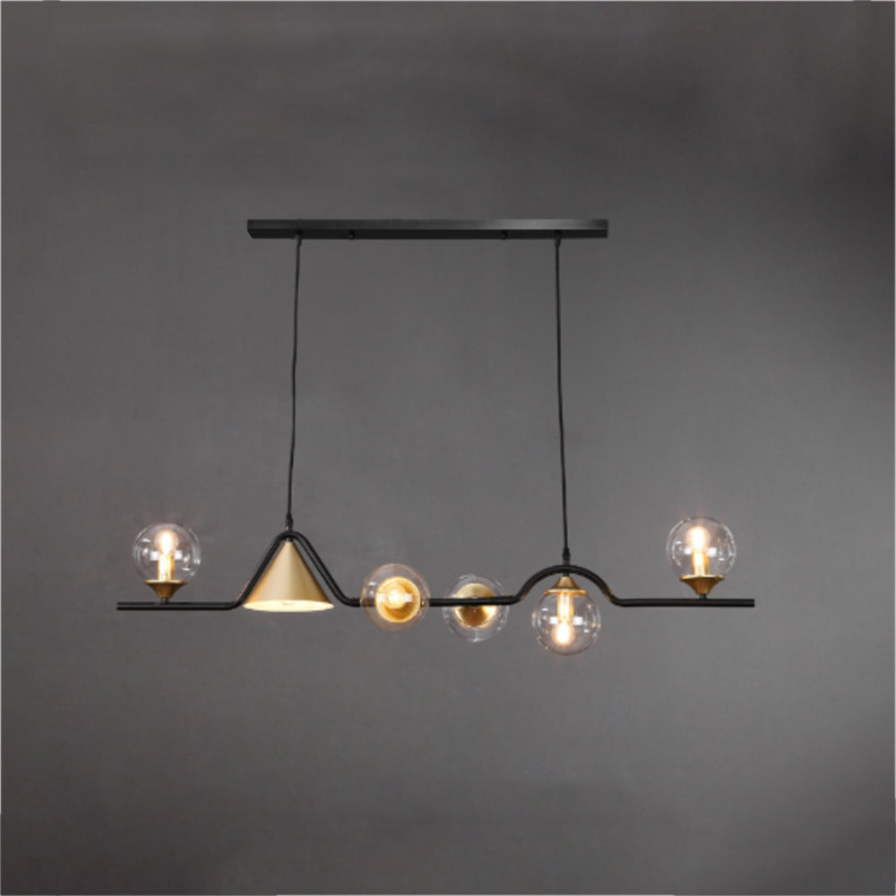 Modern Glass and Metal LED Pendant Lamp for Ambience Arisha