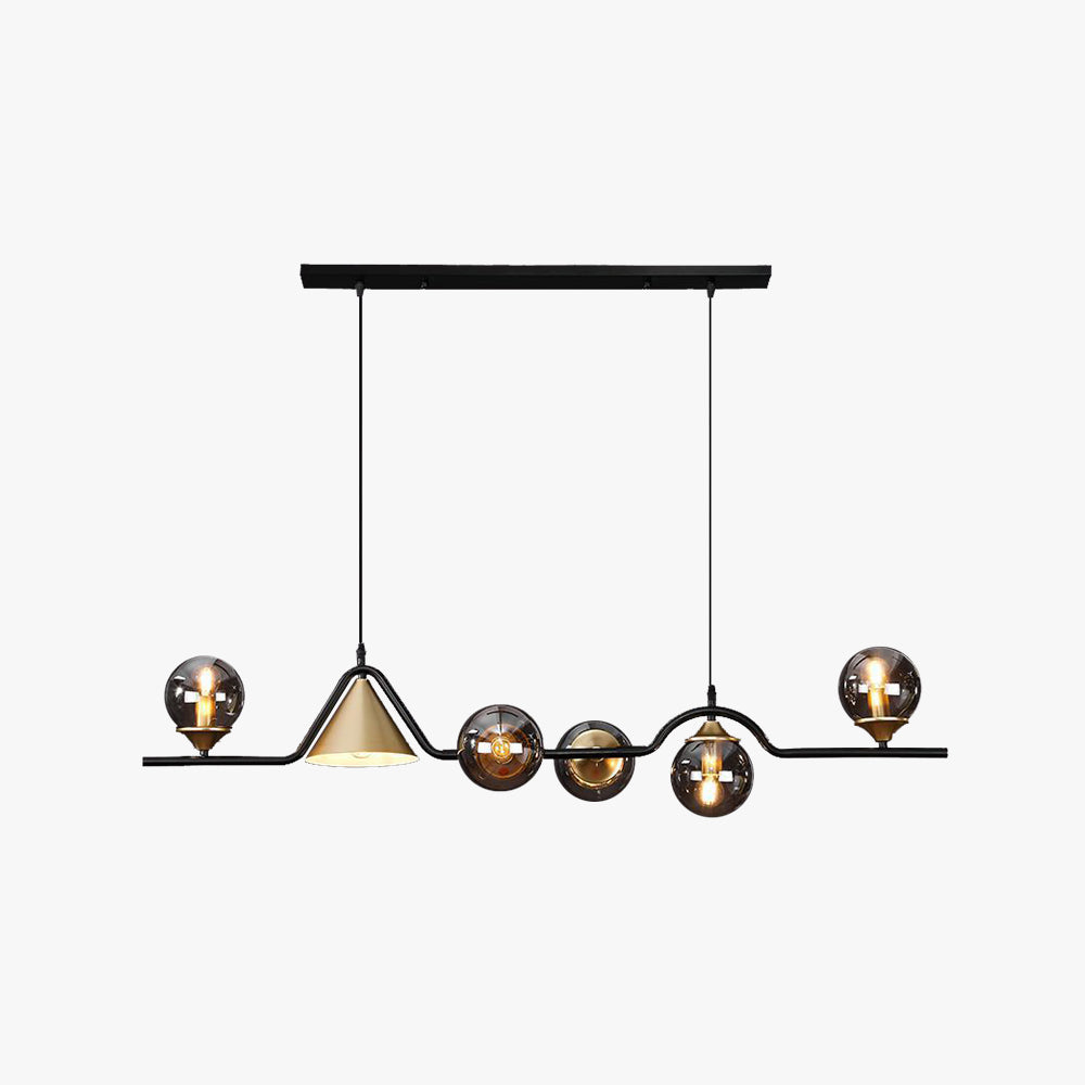 Modern Glass and Metal LED Pendant Lamp for Ambience Arisha