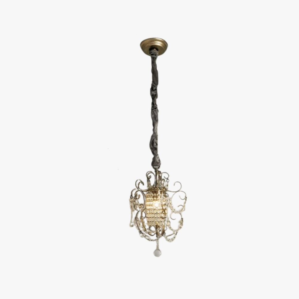 Pendant Light Contemporary Crystal Metal For Bedroom